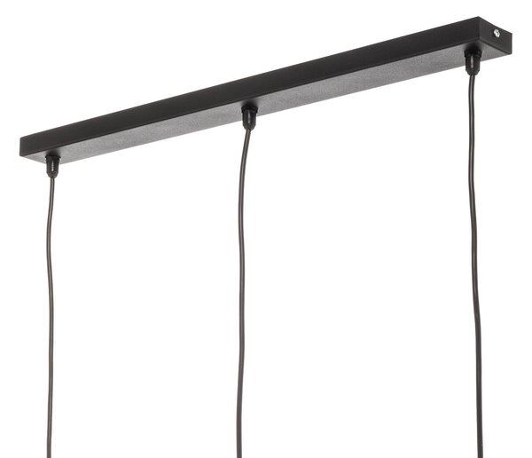HELAM Lampa wisząca Agat, możliwość ściemniania, czarny, salon / jadalnia, metal, nowoczesny