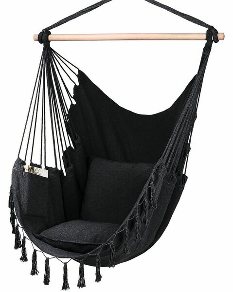 ISwing Fotel wiszący Boho, antracyt, 98 x 120 x 112 cm