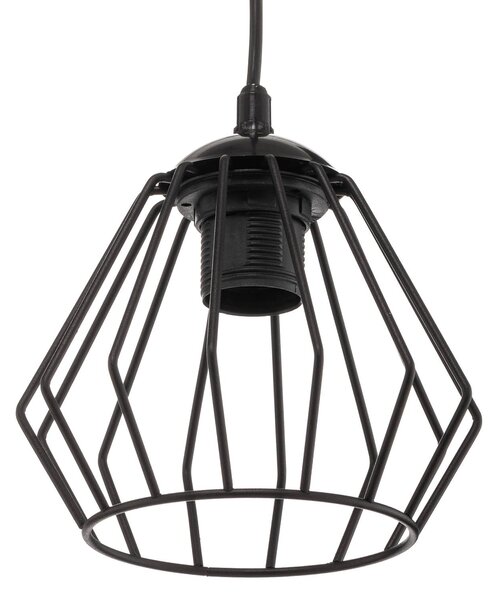 HELAM Lampa wisząca Agat, możliwość ściemniania, czarny, salon / jadalnia, metal, nowoczesny