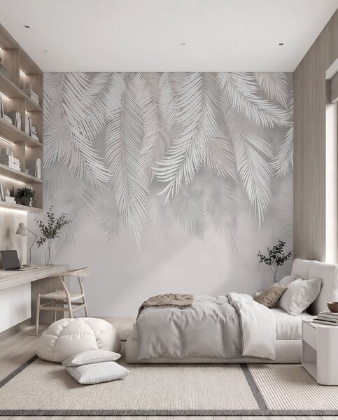 Fototapety Zwisające liście palmowe, Fototapety Las, Fototapety Las tropikalny, u48556d1 : Uwalls.pl