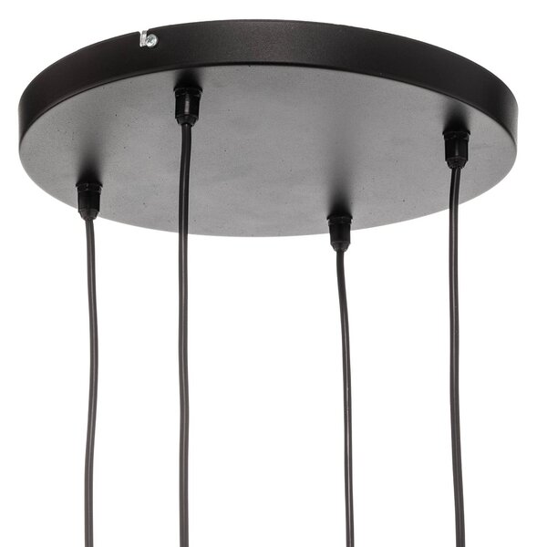 Lampa wisząca Cumera HELAM, możliwość ściemniania, czarny, salon / jadalnia, metal, nowoczesny