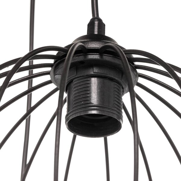 Lampa wisząca Cumera HELAM, możliwość ściemniania, czarny, salon / jadalnia, metal, nowoczesny
