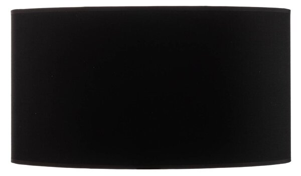 Klosz Alba, Ø 45 cm, E27, czarny/złoty Alba HELAM, czarny, salon / jadalnia, tkanina / materiał / jedwab