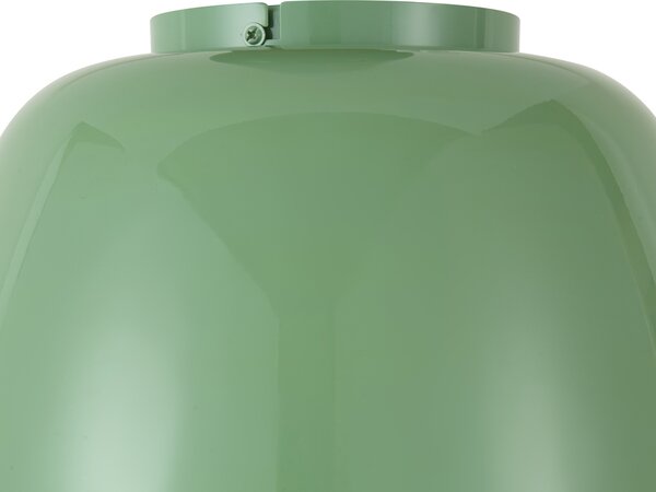 Lampa sufitowa retro zielona z białym wnętrzem, ze ściemnialnym 3-stopniowo LED - Vera