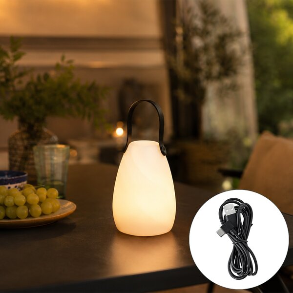 Nowoczesna lampa stołowa RGBW Akumulator IP54 - Pion