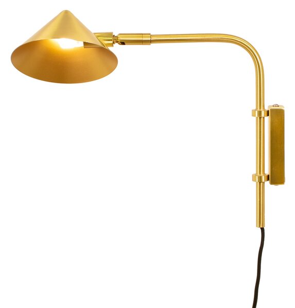 Lampa Ścienna Watt & Veke, ściemnialny, złoty | mosiężny, salon, metal, skandynawski
