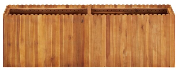 Podwyższona donica ogrodowa, 150x30x50 cm, lite drewno akacjowe