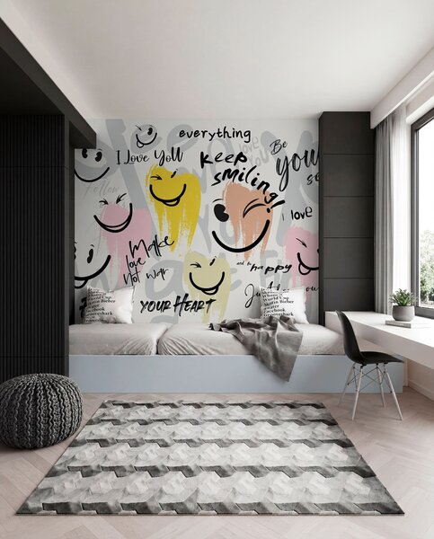 Fototapety Emotikony i napisy, Fototapety Młodzieżowe, w04174 : Uwalls.pl