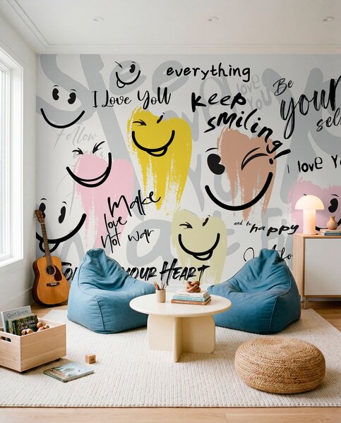 Fototapety Emotikony i napisy, Fototapety Młodzieżowe, w04174 : Uwalls.pl
