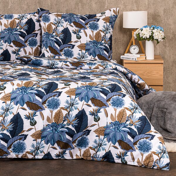 4Home Pościel flanelowa Blooming, 160 x 200 cm, 70 x 80 cm