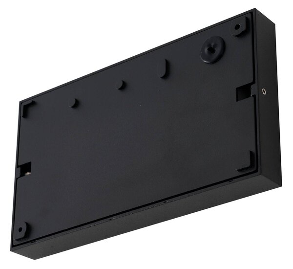 Kinkiet zewnętrzny LED Weno Lucande, czarny, aluminium, nowoczesny