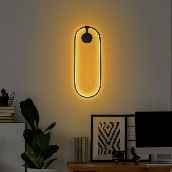 Czarny kinkiet LED Can – Opviq lights