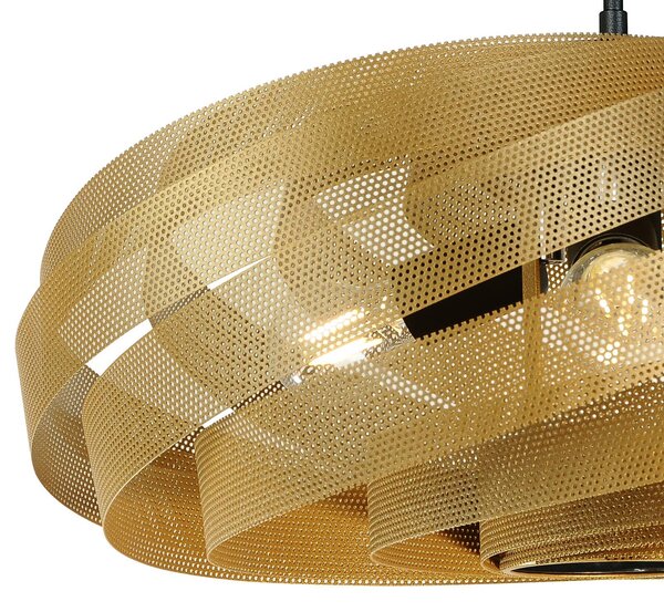 Lampa sufitowa Vento Euluna, możliwość ściemniania, mosiężny / złoty, salon / jadalnia, metal, nowoczesny