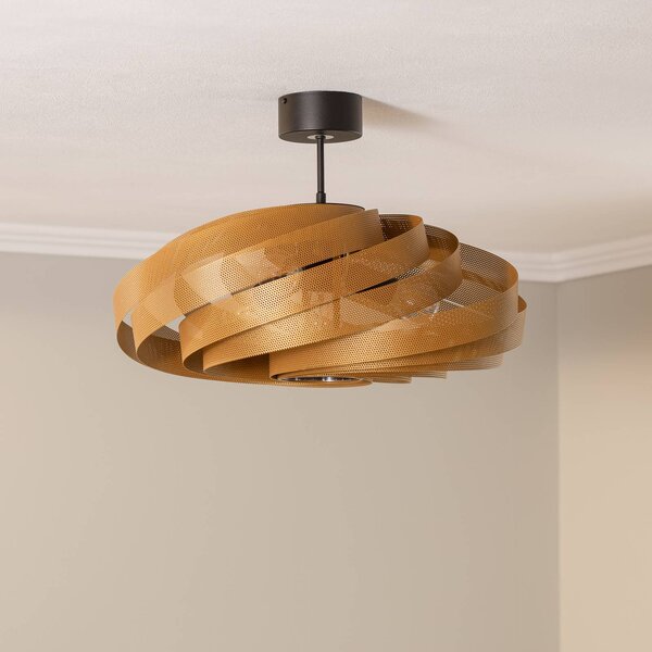 Lampa sufitowa Vento Euluna, możliwość ściemniania, mosiężny / złoty, salon / jadalnia, metal, nowoczesny