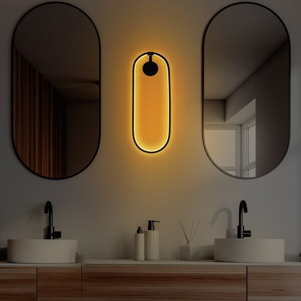 Czarny kinkiet LED Can – Opviq lights