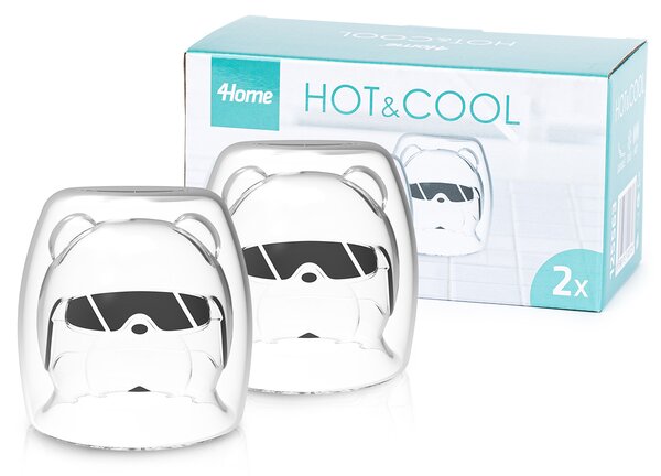 4Home Szklanka termiczna Hot&Cool Polar Bear 200 ml, 2 szt