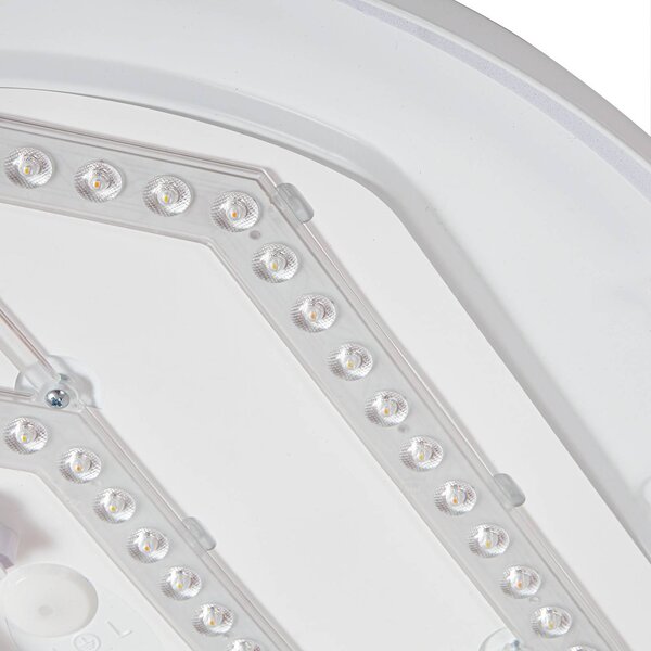Lampa sufitowa LED Wynion PRIOS, możliwość ściemniania, biały / opal, łazienka, tworzywo sztuczne, nowoczesny