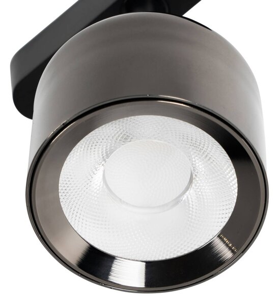 Spot LED Lindby 48 V Lumaro, szary, Ø 8,2 cm, aluminium, ściemniany Lumaro 48V Lindby, możliwość ściemniania, aluminiowy / szary / cynkowy, salon / jadalnia, aluminium, nowoczesny