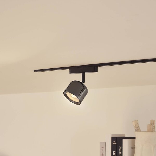 Spot LED Lindby 48 V Lumaro, szary, Ø 8,2 cm, aluminium, ściemniany Lumaro 48V Lindby, możliwość ściemniania, aluminiowy / szary / cynkowy, salon / jadalnia, aluminium, nowoczesny