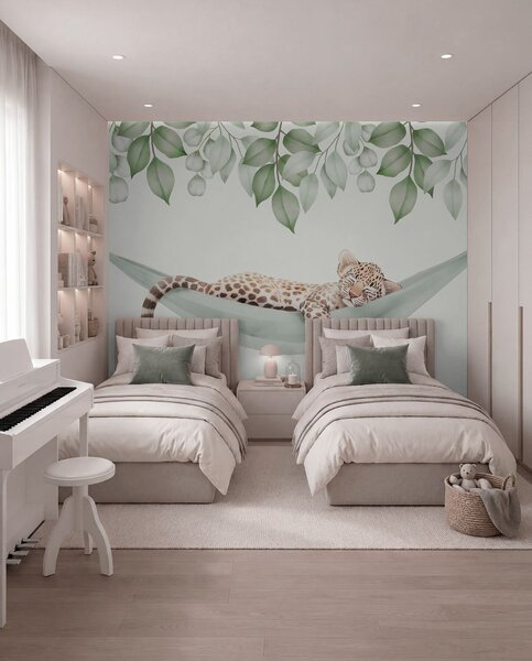 Fototapety Lampart śpiący w hamaku, Fototapety Zwierzęta, w04881 : Uwalls.pl