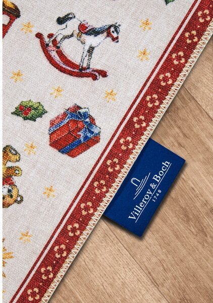 Czerwony dywan ze świątecznym motywem 50x80 cm Red Christmas – Villeroy&Boch