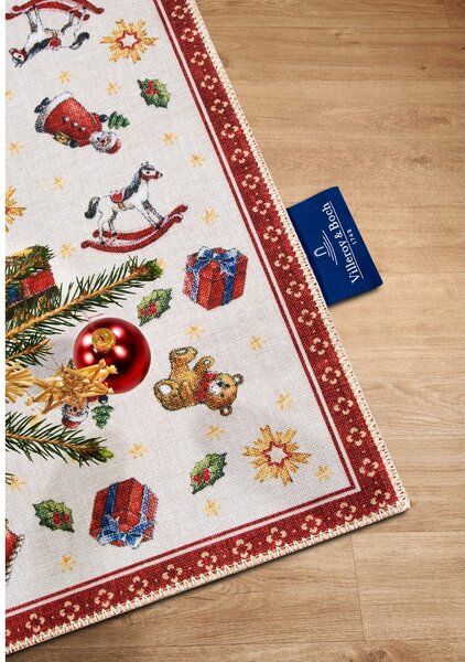 Czerwony dywan ze świątecznym motywem 50x80 cm Red Christmas – Villeroy&Boch