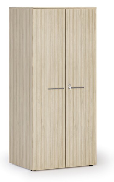 Szafa biurowa z drzwiami PRIMO WOOD, 1781 x 800 x 600 mm, dąb naturalny