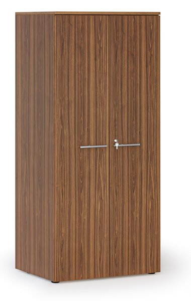 Szafa biurowa z drzwiami PRIMO WOOD, 1781 x 800 x 600 mm, orzech