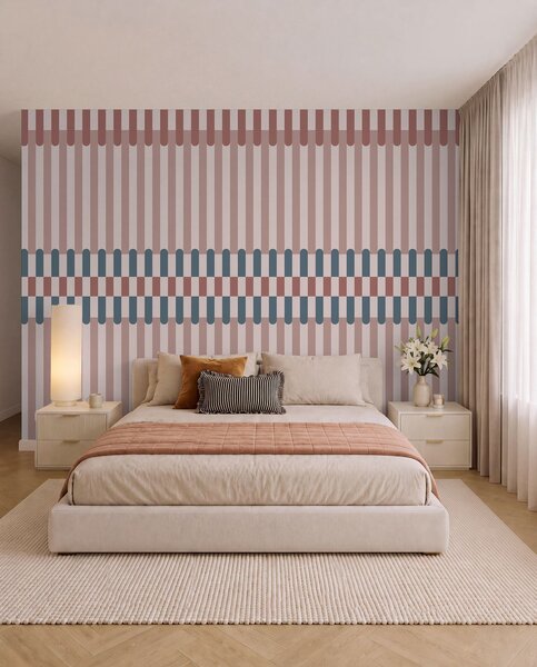 Fototapety Wzór w paski w odcieniach różu i błękitu, Fototapety Geometryczne, w05150v5 : Uwalls.pl