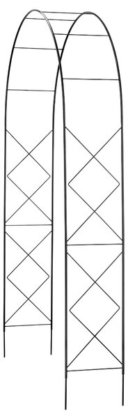 Pergola metalowa "Atri" 255 cm, czarna