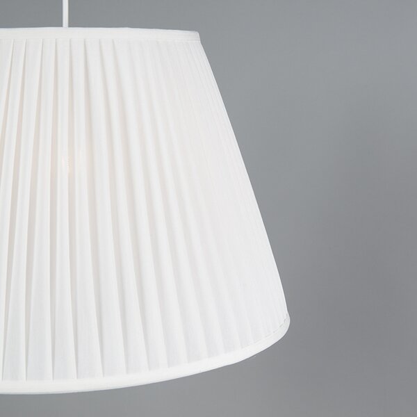Lampa wisząca retro kremowa 45cm - Plisse