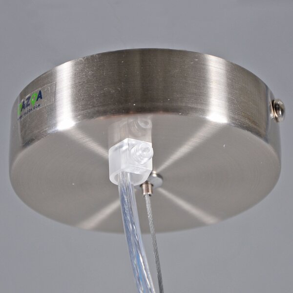 Nowoczesna lampa wisząca stal klosz ciemnoszary 45cm - Cappo 1