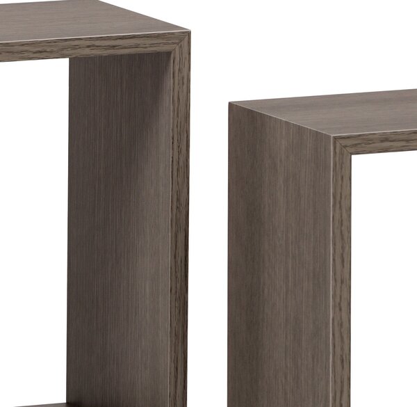 Zestaw półek ściennych P-008, dąb sonoma ciemny, 3 szt