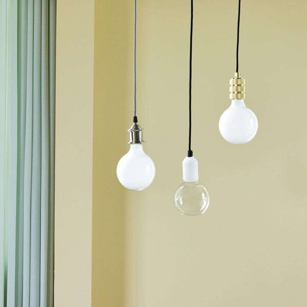 Lampa Wisząca Hübsch, szary, salon, metal