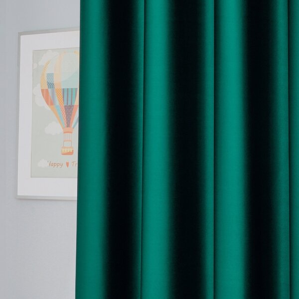 4Home Zasłona zaciemniająca Dublin ciemnozielony, 150 x 250 cm