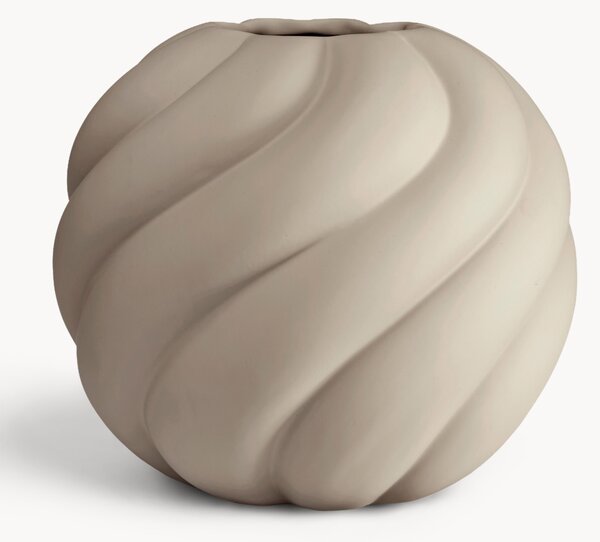 Ręcznie malowany wazon z ceramiki Twist Ball, W 20 cm