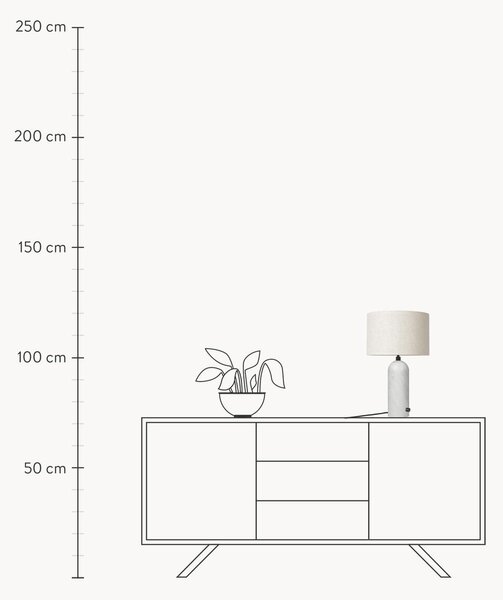 Lampa stołowa z marmuru z funkcją przyciemniania Gravity, różne rozmiary