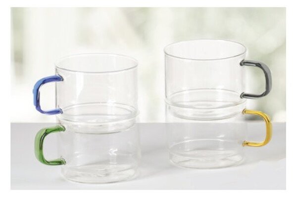 Szklane kubki zestaw 4 szt. 350 ml Bridge – Brandani