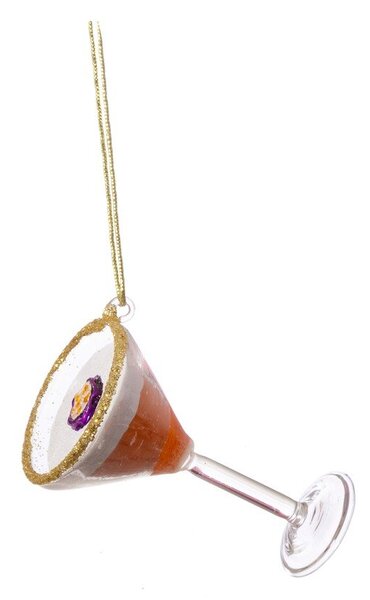 Szklane ozdoby świąteczne zestaw 3 szt. 15,5 cm Martini Cocktail – Sass & Belle