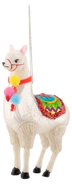 Szklana ozdoba świąteczna 9 cm Llama – Sass & Belle