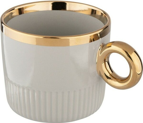 Altom Kubek porcelanowy Palazzo lines 350 ml, szałwiowy