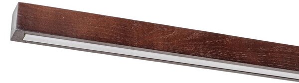 Lampa wisząca Nihalo Lucande, możliwość ściemniania, ciemne drewno, salon / jadalnia, drewno, dworkowy / rustykalny
