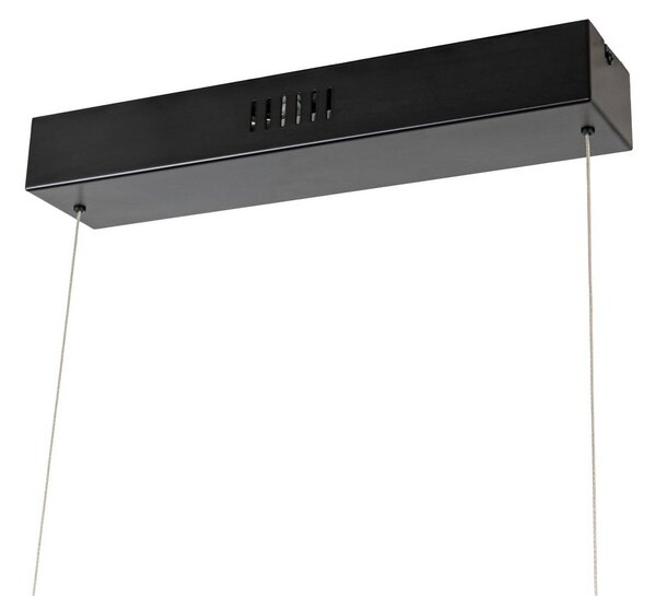 Lampa wisząca Nihalo Lucande, możliwość ściemniania, ciemne drewno, salon / jadalnia, drewno, dworkowy / rustykalny