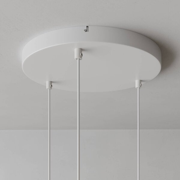 Lampa wisząca Noak Luminex, możliwość ściemniania, biały / opal, salon / jadalnia, metal, nowoczesny