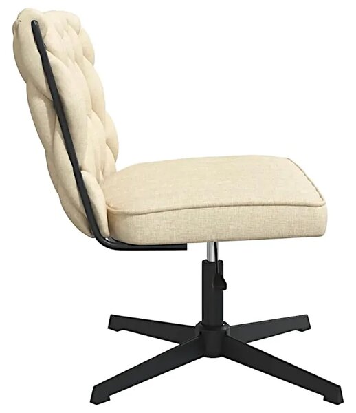 Fotel do biurka glamour kremowy B5-E37