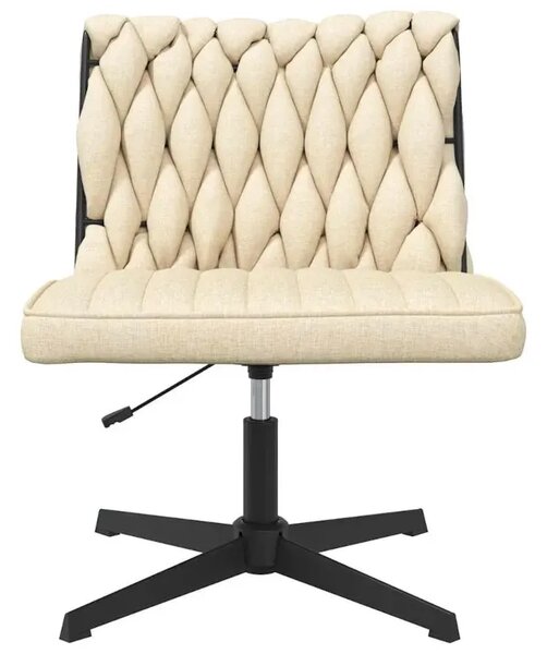 Fotel do biurka glamour kremowy B5-E37