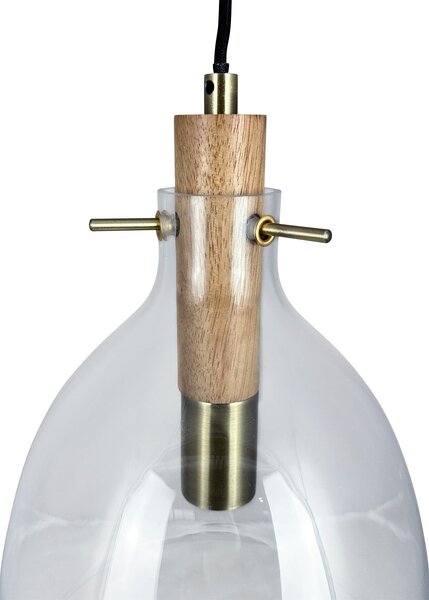 Lampa Wisząca Dyberg Larsen, Bistro, ściemnialny, transparentny, salon, szkło, design
