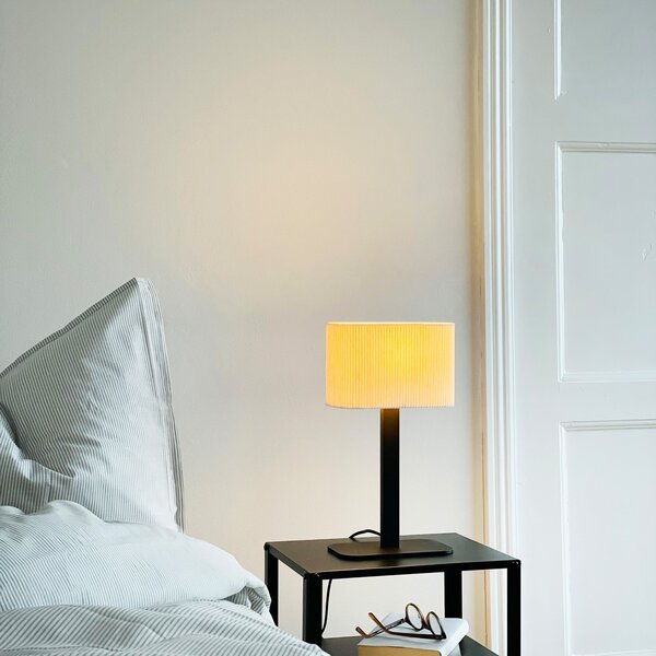 Lampa Stołowa Dyberg Larsen, Calix, biały, salon, tkanina | tekstylia, design
