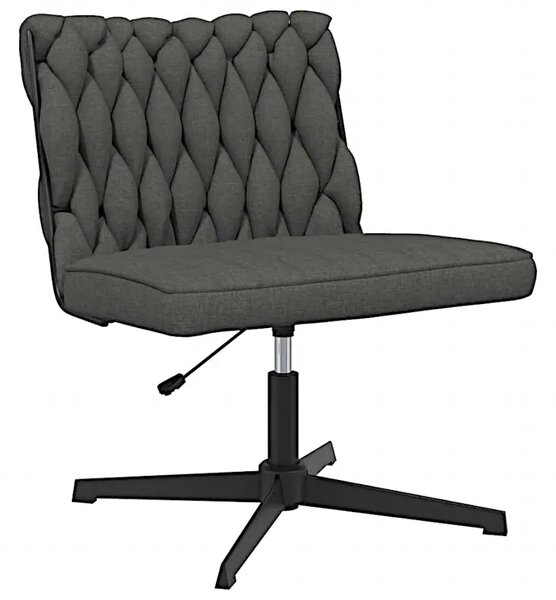 Fotel do biurka glamour ciemnoszary N5-P14