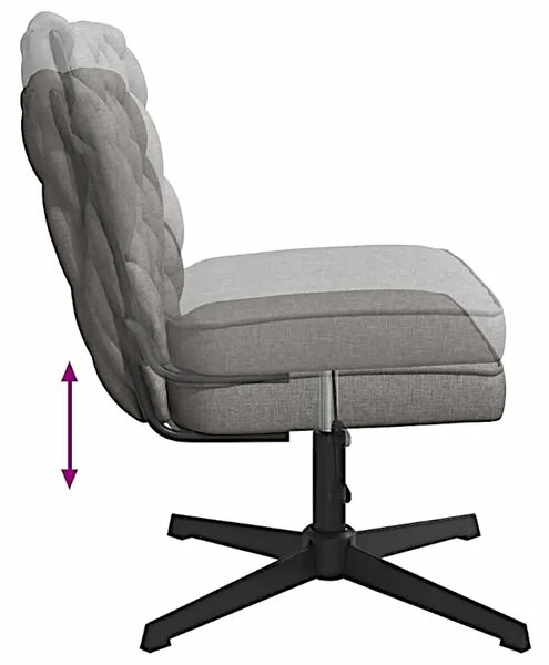 Fotel do biurka glamour jasnoszary S3-E39